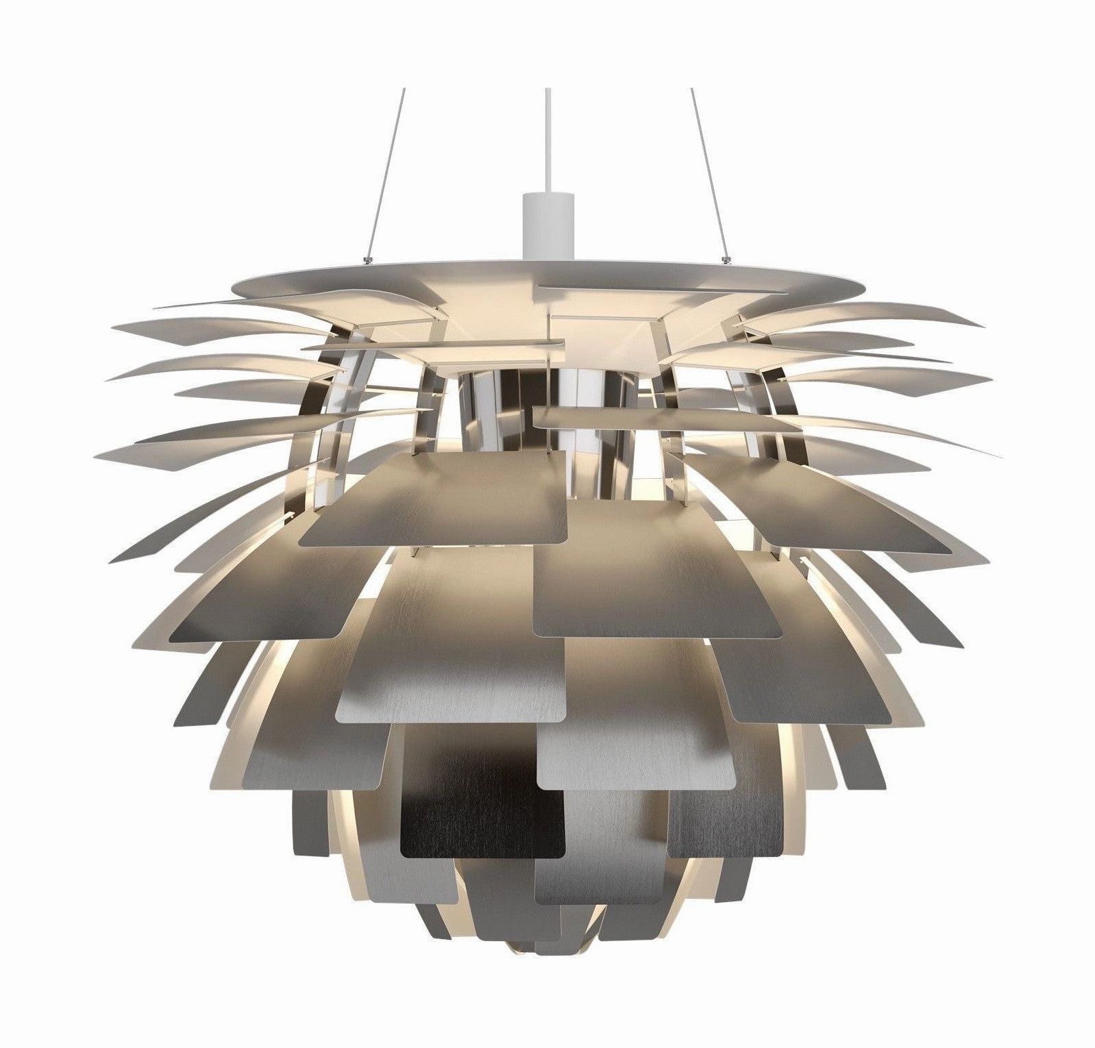 Louis Poulsen Ph Artichoke Outdoor Pendant 2736 Led 3000 K 96 W Dali ?84 Cm, Stainless Steel ambient lighting fixture