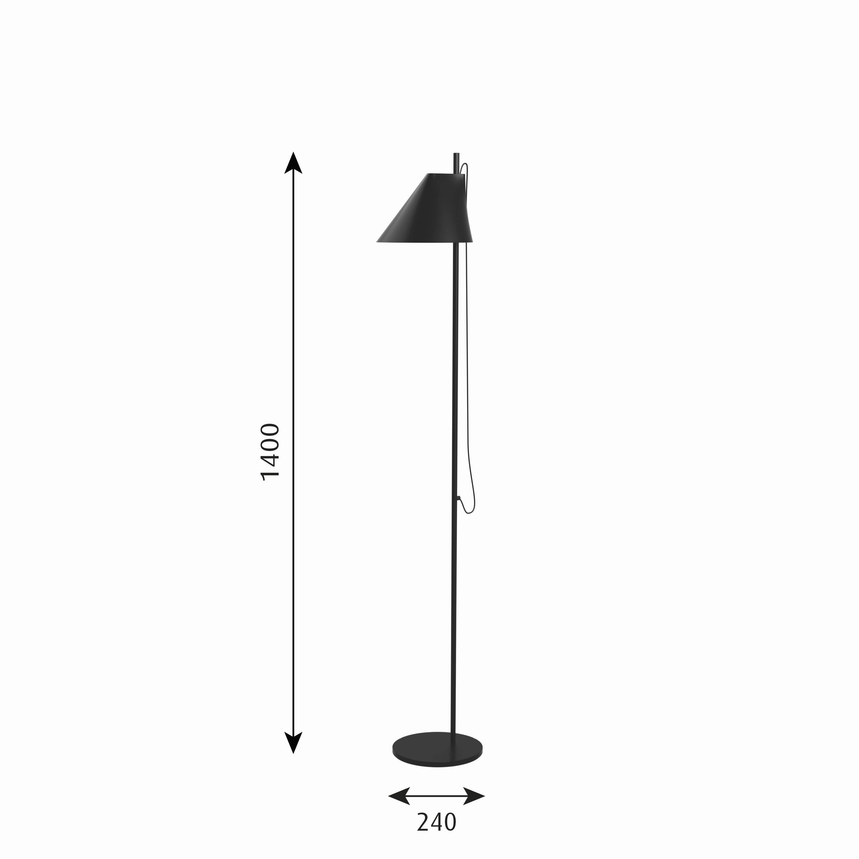 Louis Poulsen Yuh Floor Lamp, Black