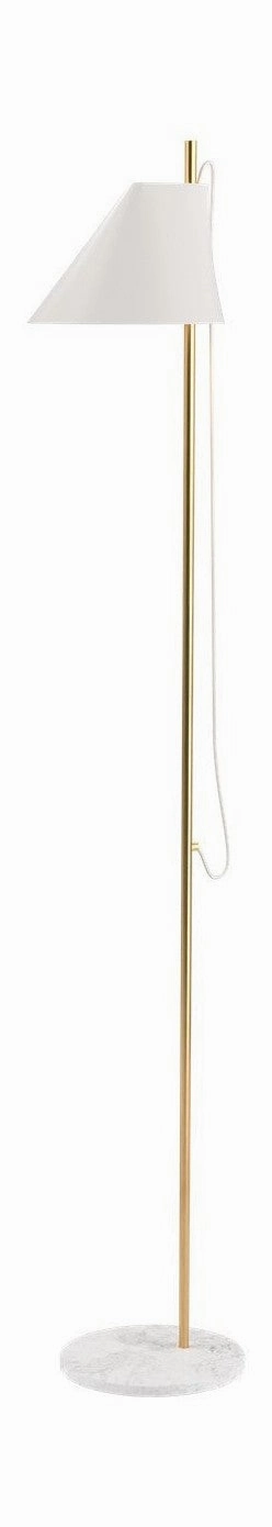 Louis Poulsen Yuh Floor Lamp, Brass/White garden LED light