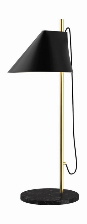 Louis Poulsen Yuh Table Lamp, Brass/Black designer outdoor lamp