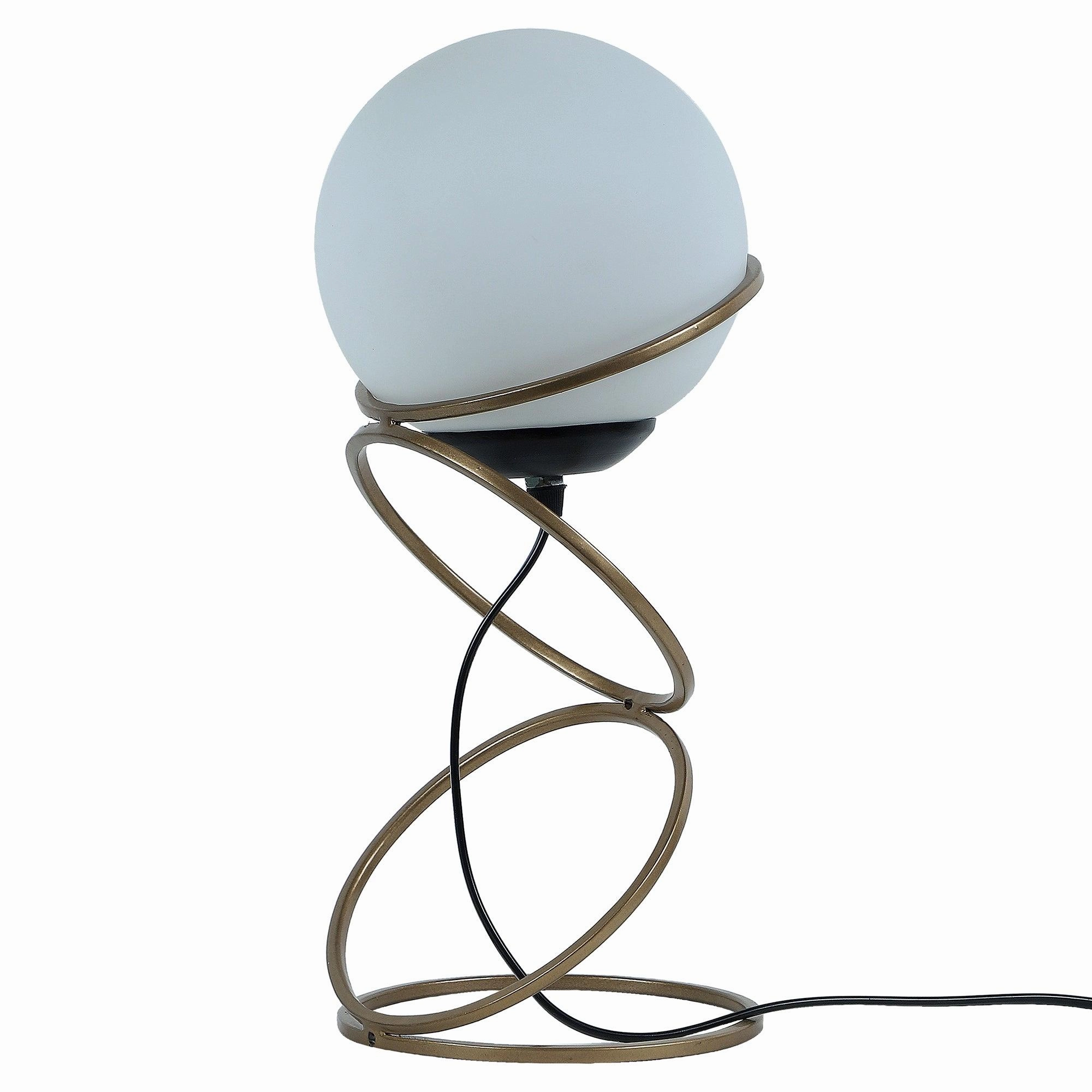 Lucca Gold Table Lamp With Metal Base By SS Lightings