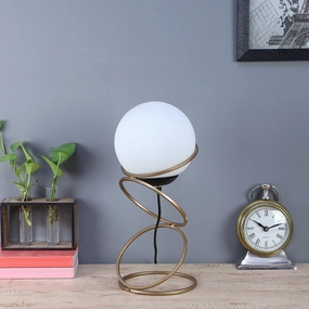 Lucca Gold Table Lamp With Metal Base By SS Lightings Louis Poulsen chandelier