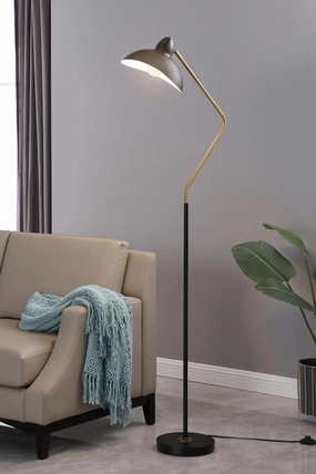 Lucien Floor Lamp Black mini decorative bulb