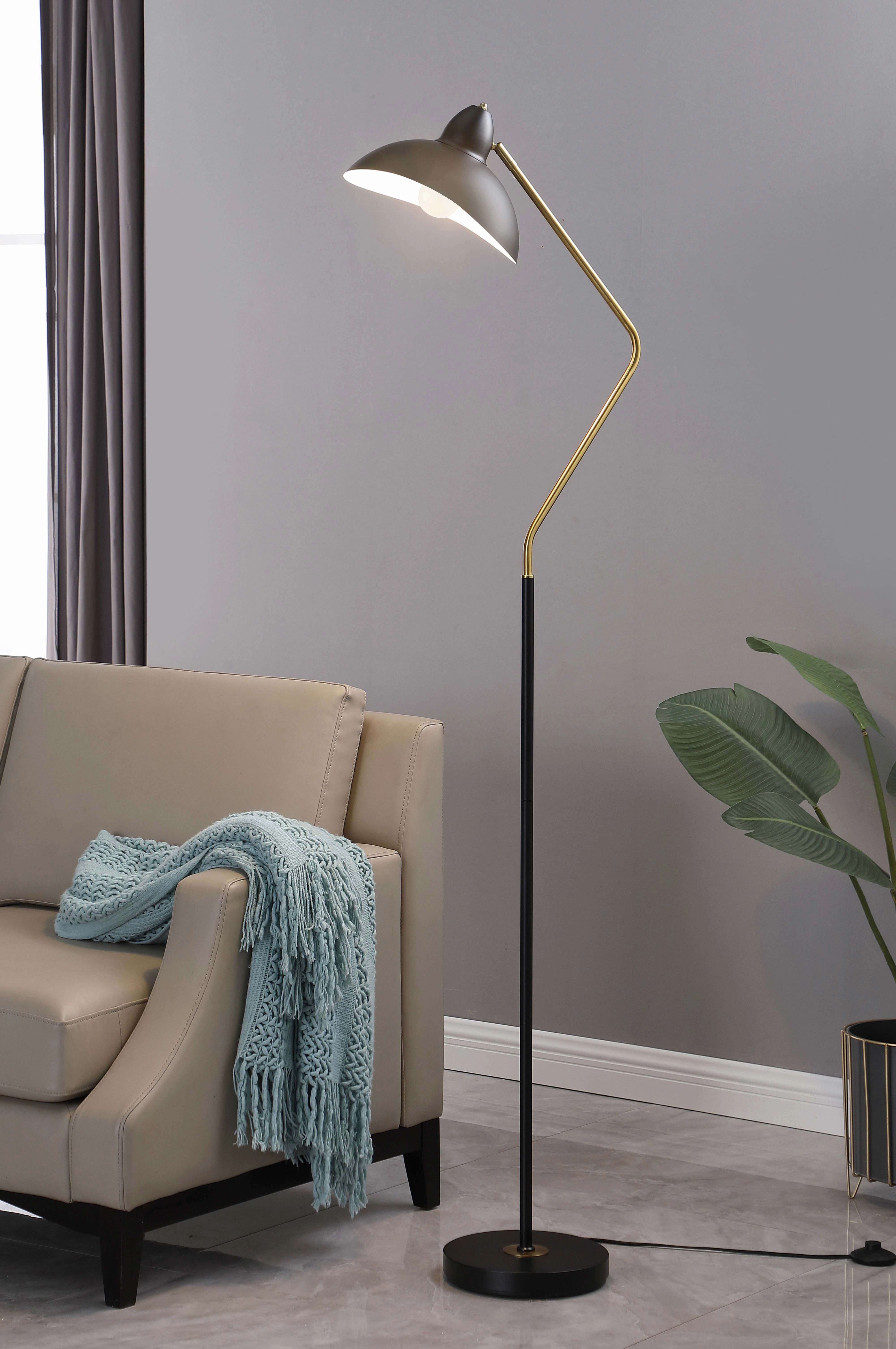 Lucien Floor Lamp Black mini decorative bulb