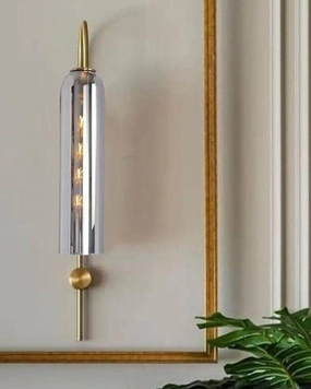 Luxurious Crystal Flute Lampshade Pendant Lights For Home Wall Decoration ( Silver Glass) vintage desk lamp