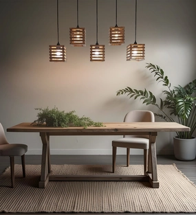 Lyon Brown 5 Series Hanging Lamp (BULB NOT INCLUDED) contemporary ceiling fixture
