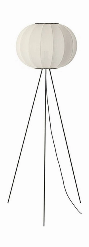 Made By Hand Knit Wit 45 Round Floor Lamp High, Pearl White garden LED light
