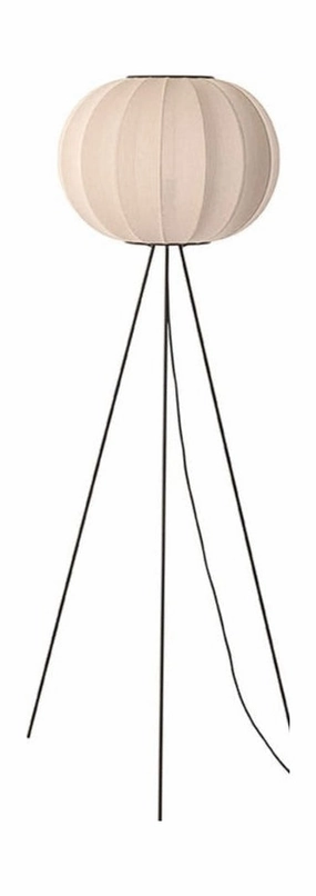 Made By Hand Knit Wit 45 Round Floor Lamp High, Sand Stone garden LED light