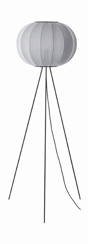 Made By Hand Knit Wit 45 Round Floor Lamp High, Silver garden LED light
