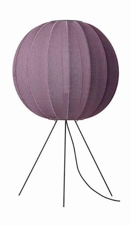 Made By Hand Knit Wit 60 Round Floor Lamp Medium, Burgundy garden LED light