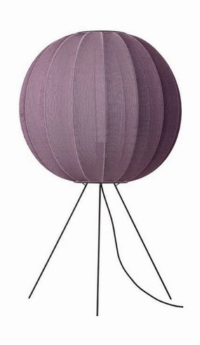 Made By Hand Knit Wit 60 Round Floor Lamp Medium, Burgundy garden LED light