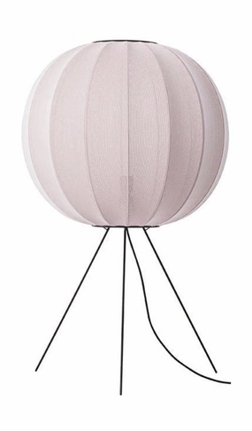 Made By Hand Knit Wit 60 Round Floor Lamp Medium, Light Pink garden LED light