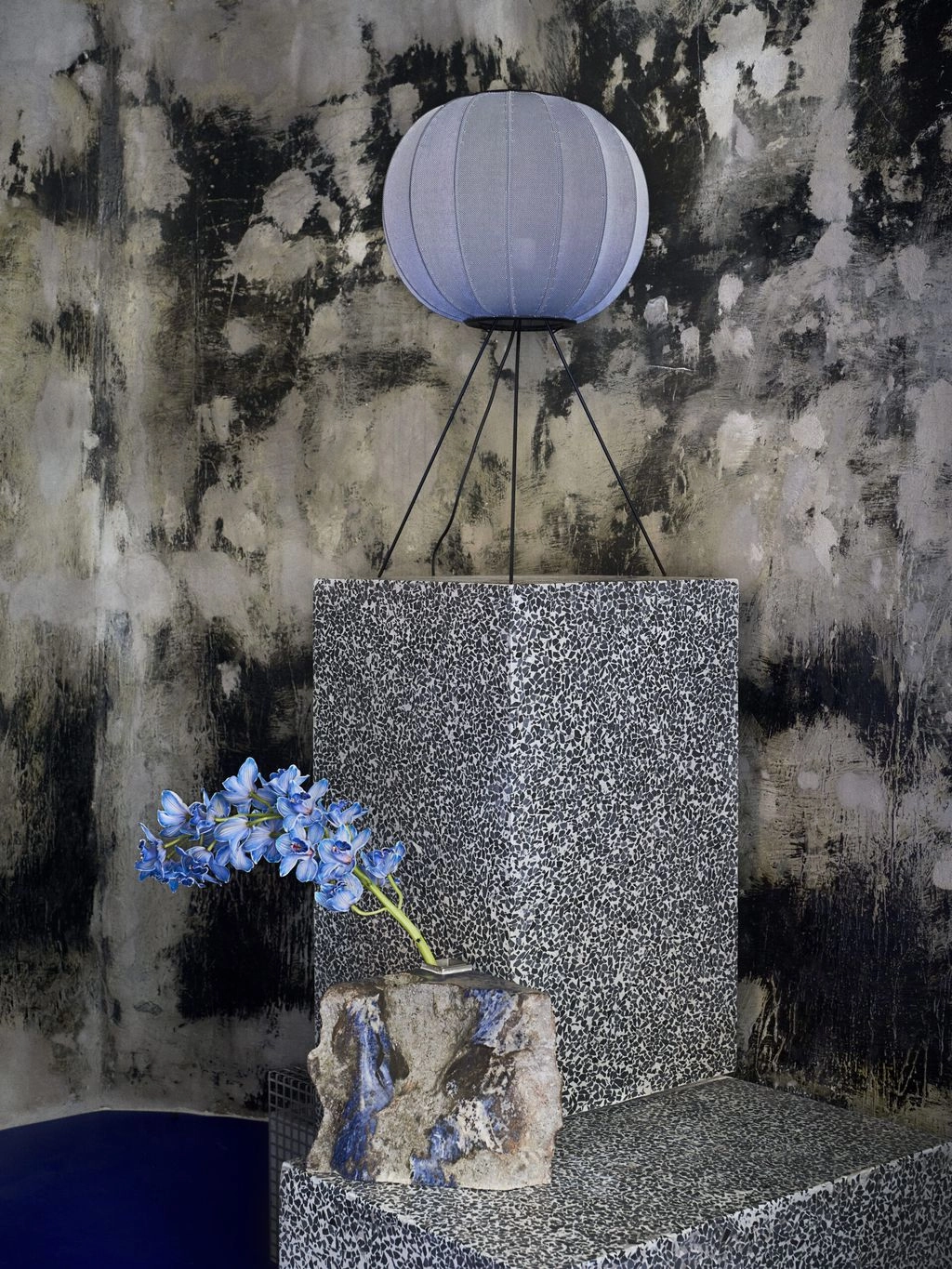 Made By Hand Knit Wit 60 Round Floor Lamp Medium,Silver