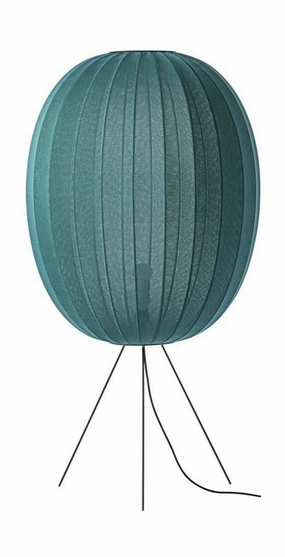 Made By Hand Knit Wit 65 High Oval Floor Lamp Medium, Seaweed garden LED light