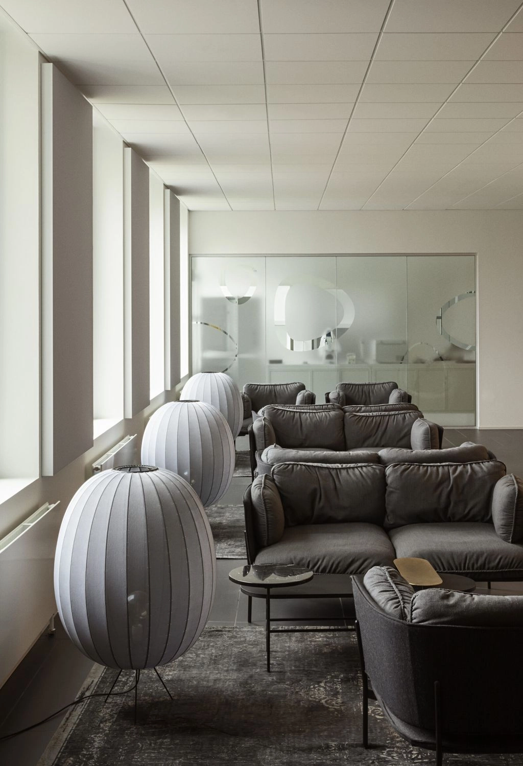Made By Hand Knit Wit 65 High Oval Floor Lamp Medium, Seaweed