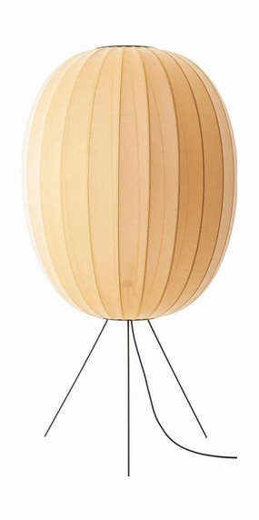 Made By Hand Knit Wit 65 High Oval Floor Lamp Medium, Sunrise garden LED light