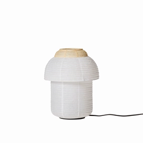 Made By Hand Papier Table Lamp 30 Double Table, Soft Yellow designer outdoor lamp