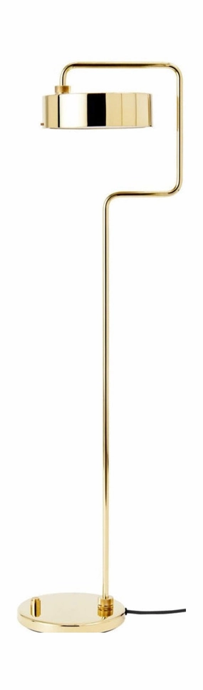 Made By Hand Petite Machine Floor Lamp H: 108, Polished Brass garden LED light