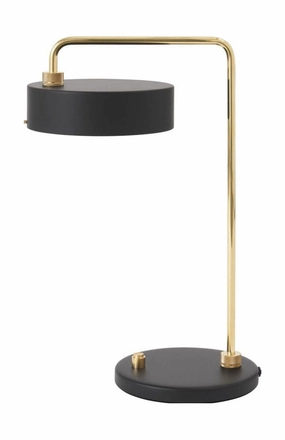 Made By Hand Petite Machine Table Lamp H: 52, Black designer outdoor lamp