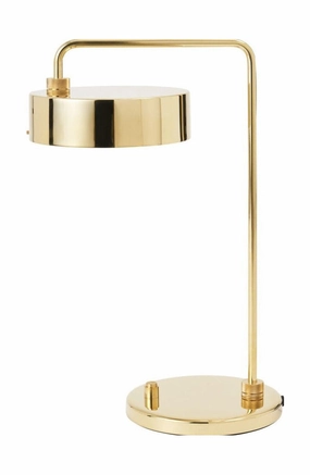 Made By Hand Petite Machine Table Lamp H: 52, Brass Polished designer outdoor lamp