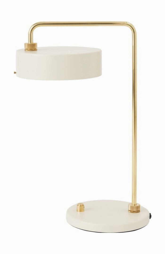 Made By Hand Petite Machine Table Lamp H: 52, Oyster White designer outdoor lamp