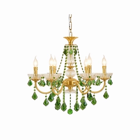Magdalena Brass Chandelier flowerpot LED lamp