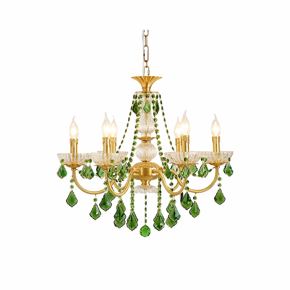 Magdalena Brass Chandelier flowerpot LED lamp