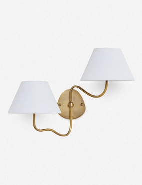 Magdalene Double Sconce minimalist reading light
