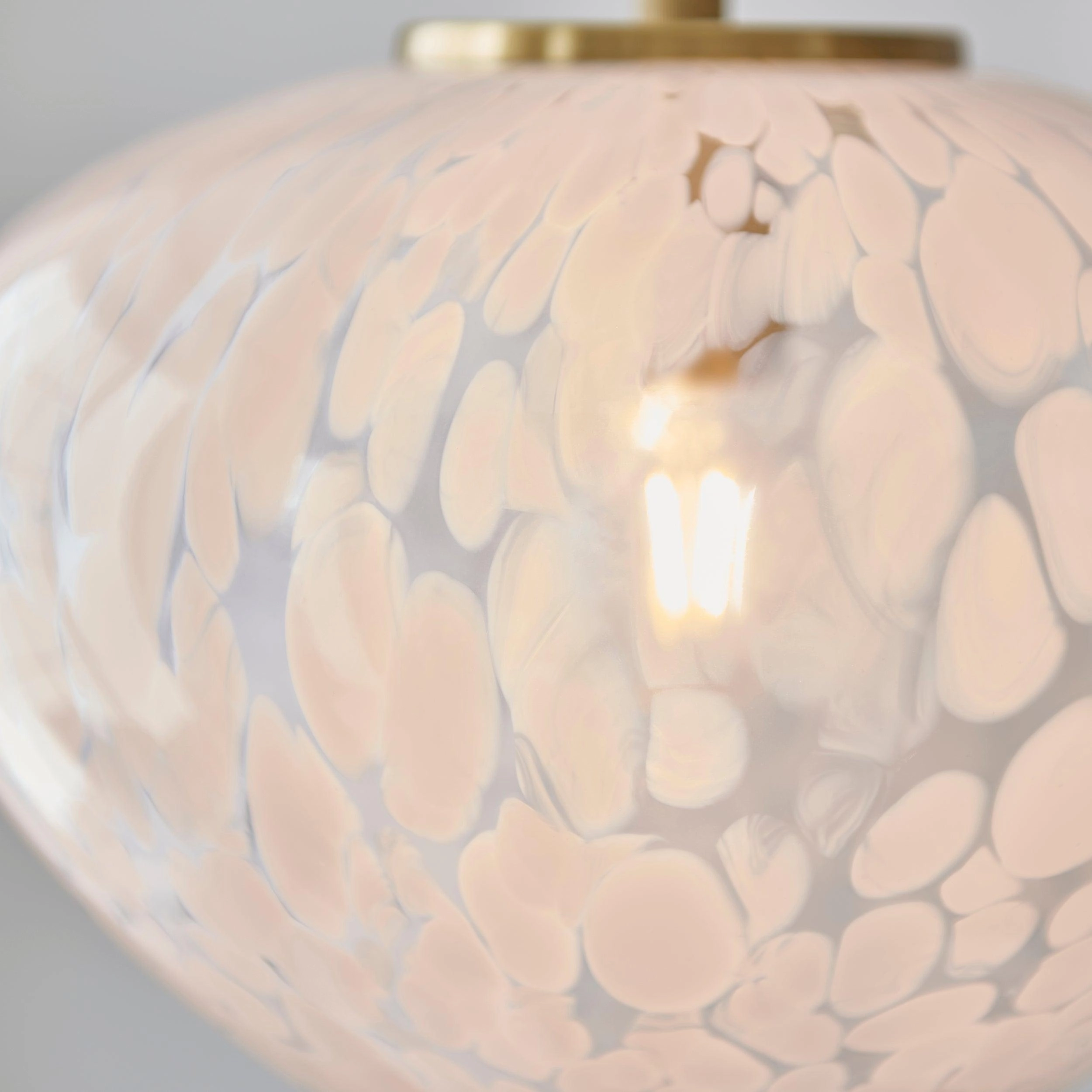 Mali Art Deco Ceiling Pendant Light With Confetti Glass