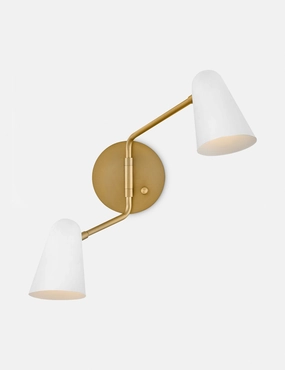 Mancini Double Sconce minimalist reading light