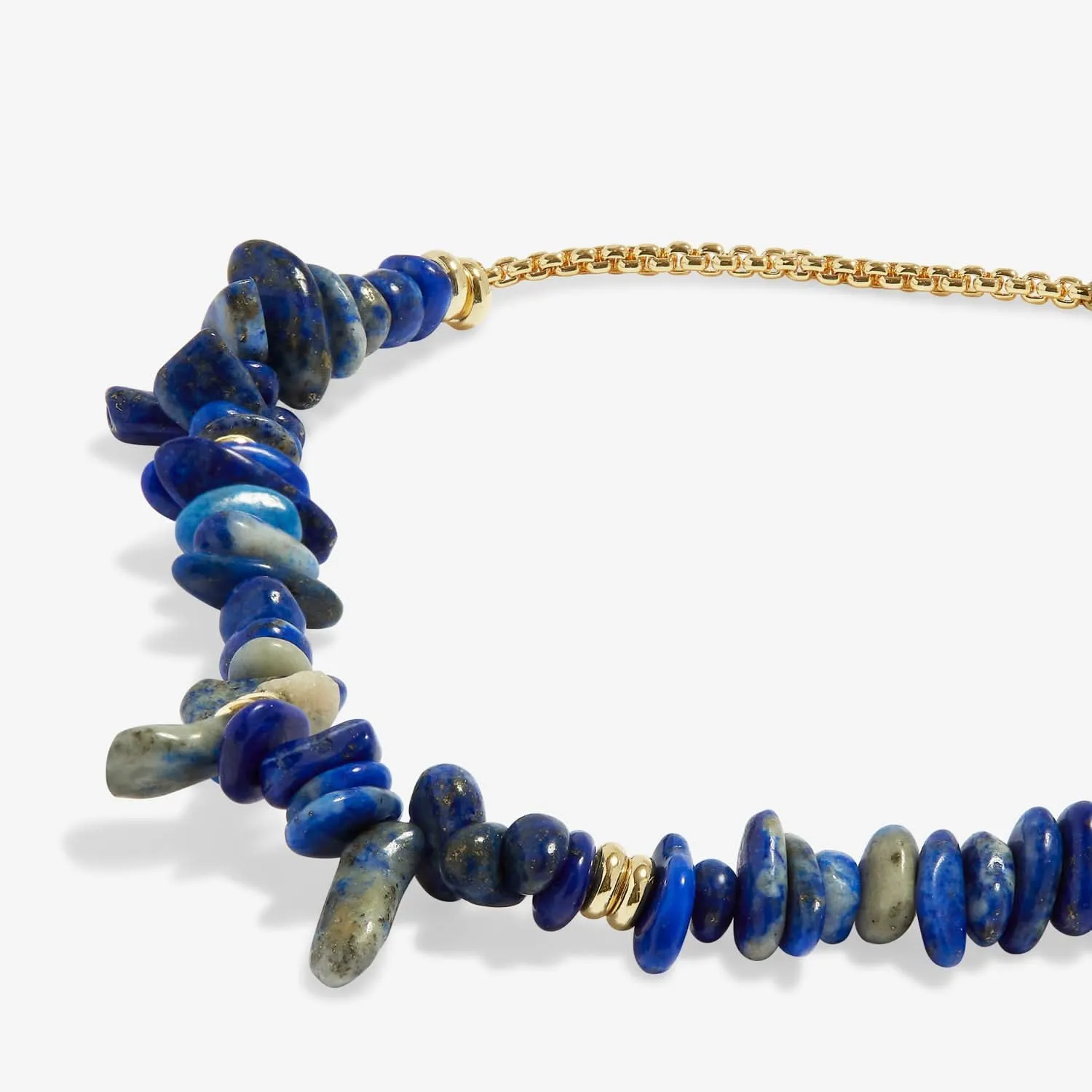Manifestones Lapis Lazuli Gold Plated Bracelet 7447 Joma Jewellery