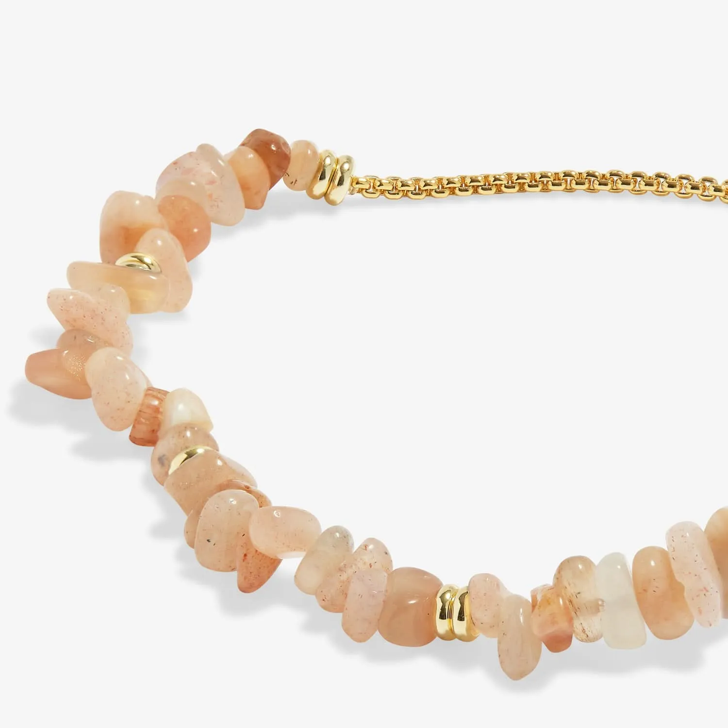Manifestones Sunstone Gold Plated Bracelet 7448 Joma Jewellery