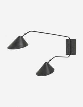 Marca Adjustable Double Sconce minimalist reading light