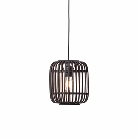 Mathias Black Bamboo Adjustable Ceiling Pendant minimalist ceiling light