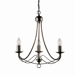 Maypole 3 Light Antique Brass Ceiling Pendant Searchlight simple ceiling design light