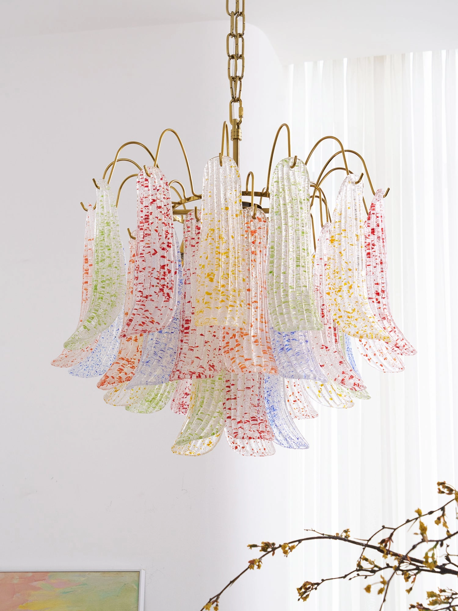 Mazzega Murano Glass Chandelier