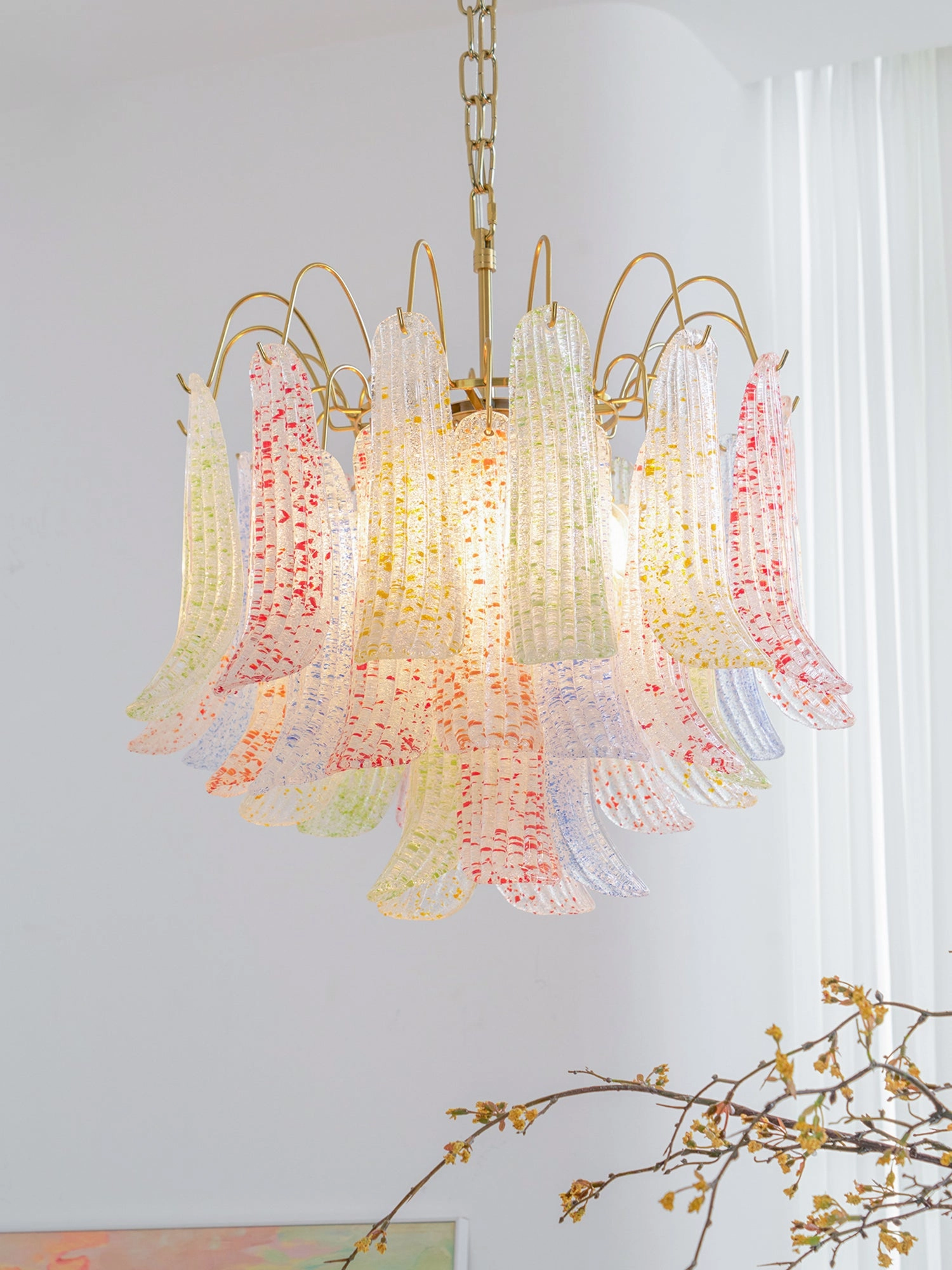 Mazzega Murano Glass Chandelier