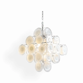 Medallion Glass Chandelier flowerpot LED lamp