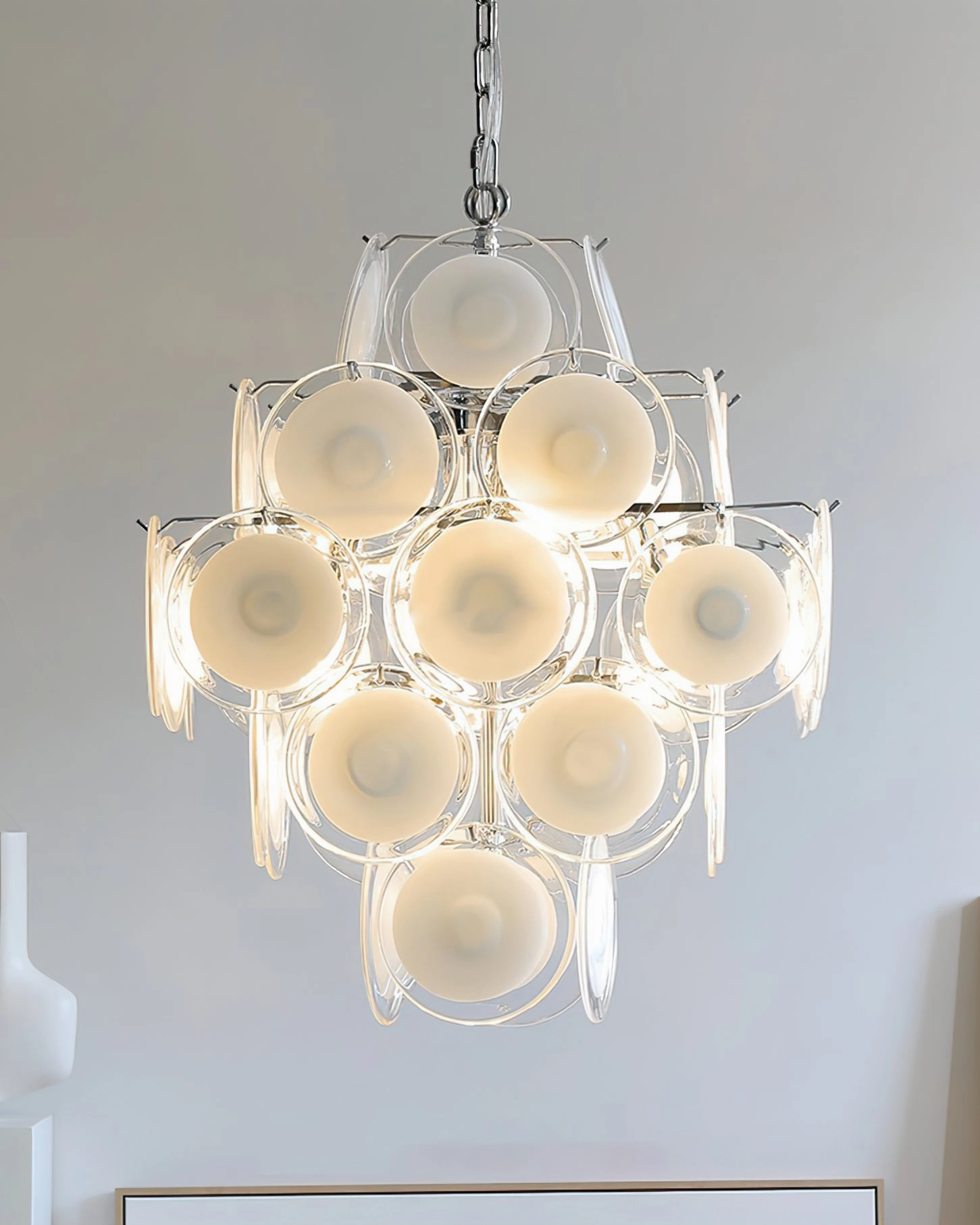 Medallion Glass Chandelier