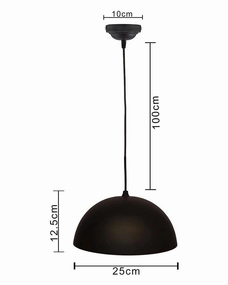 Metallic Black Home Decor Hanging Pendant Light For Home Decoration