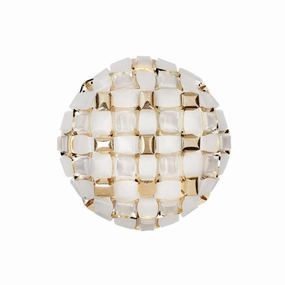 Mida Plafond 67 Hvid/guld - Loftlampe ceramic table lamp