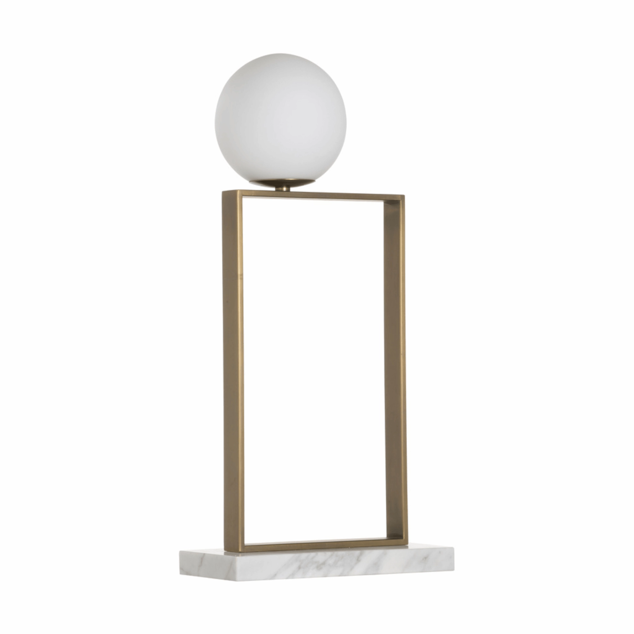 Milano Table Lamp in Antique Brass rechargeable bedside light