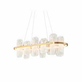 Mille Long Glass Chandelier flowerpot LED lamp