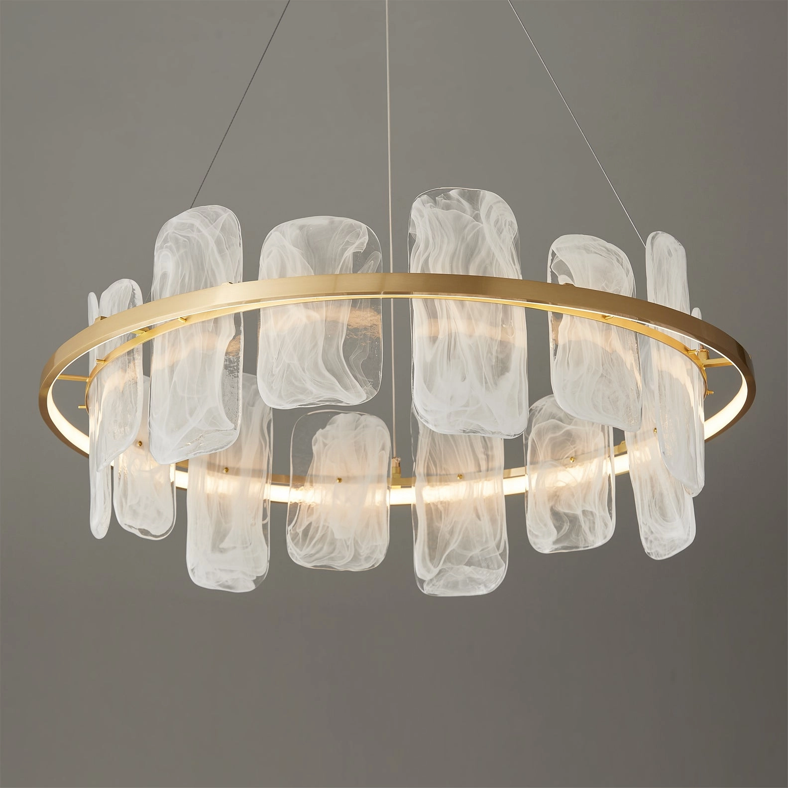 Mille Round Glass Chandelier