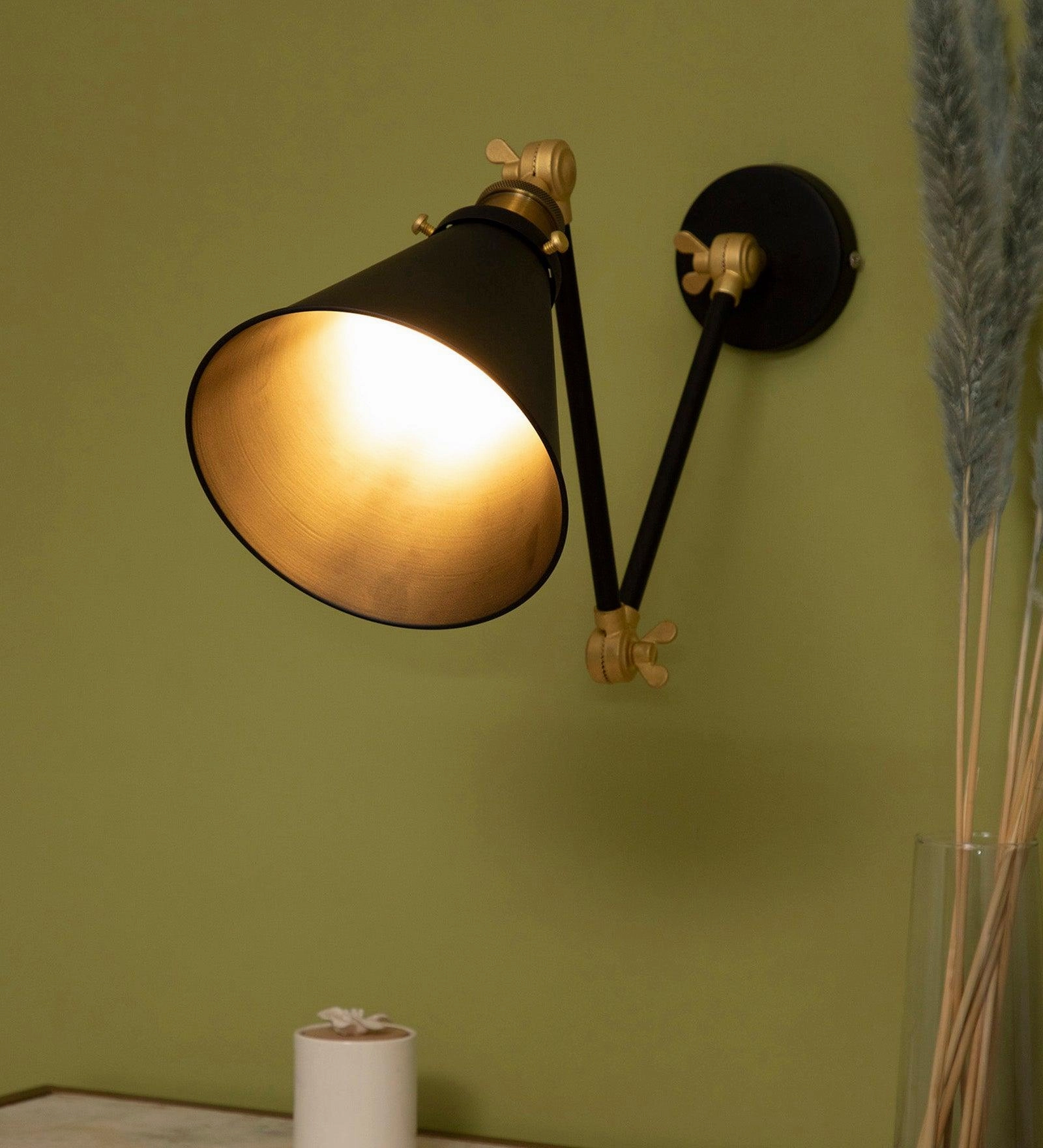 Mimmic Black Wall Sconce vintage desk lamp