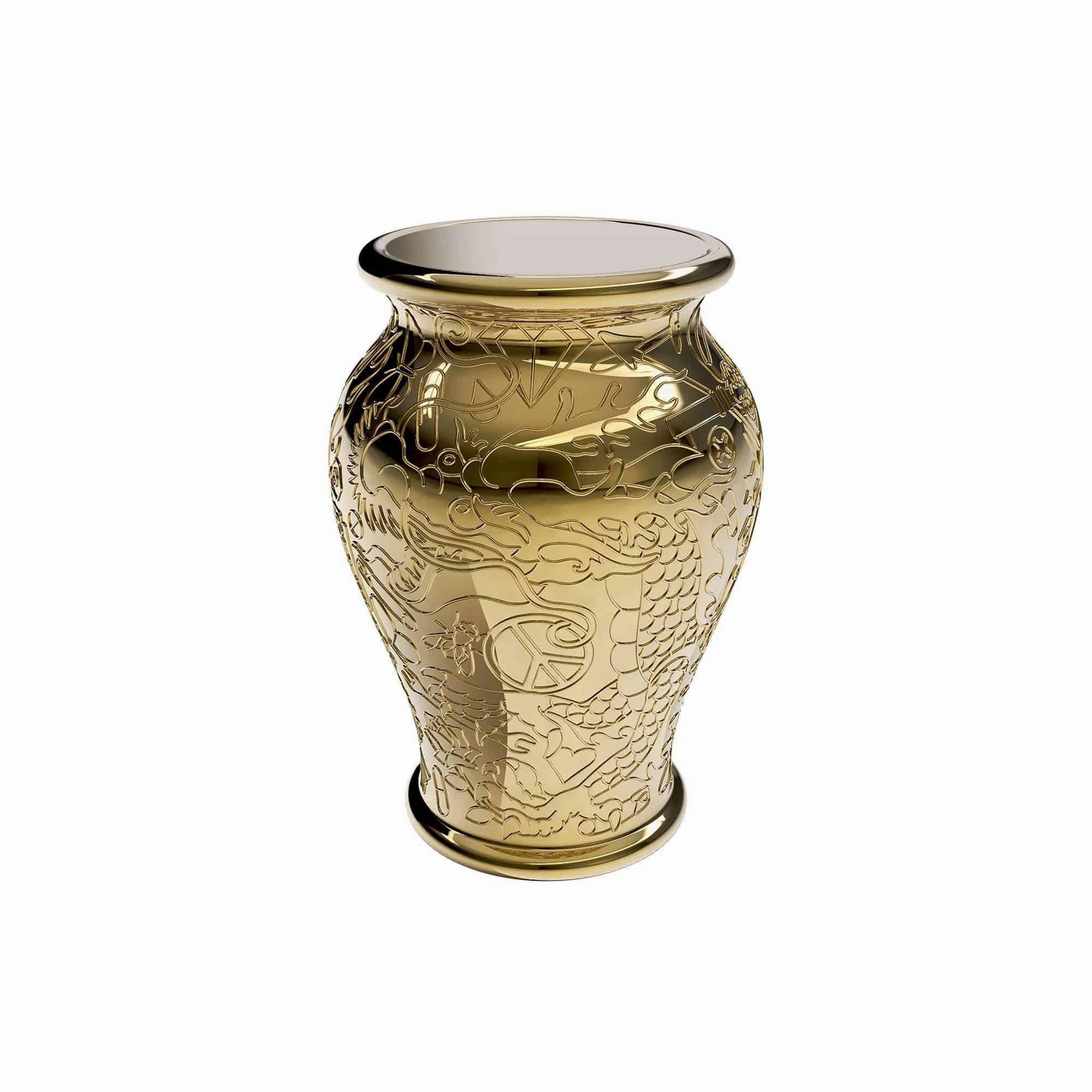 Ming Stool and Sidetable Metal Finish indoor ambient light