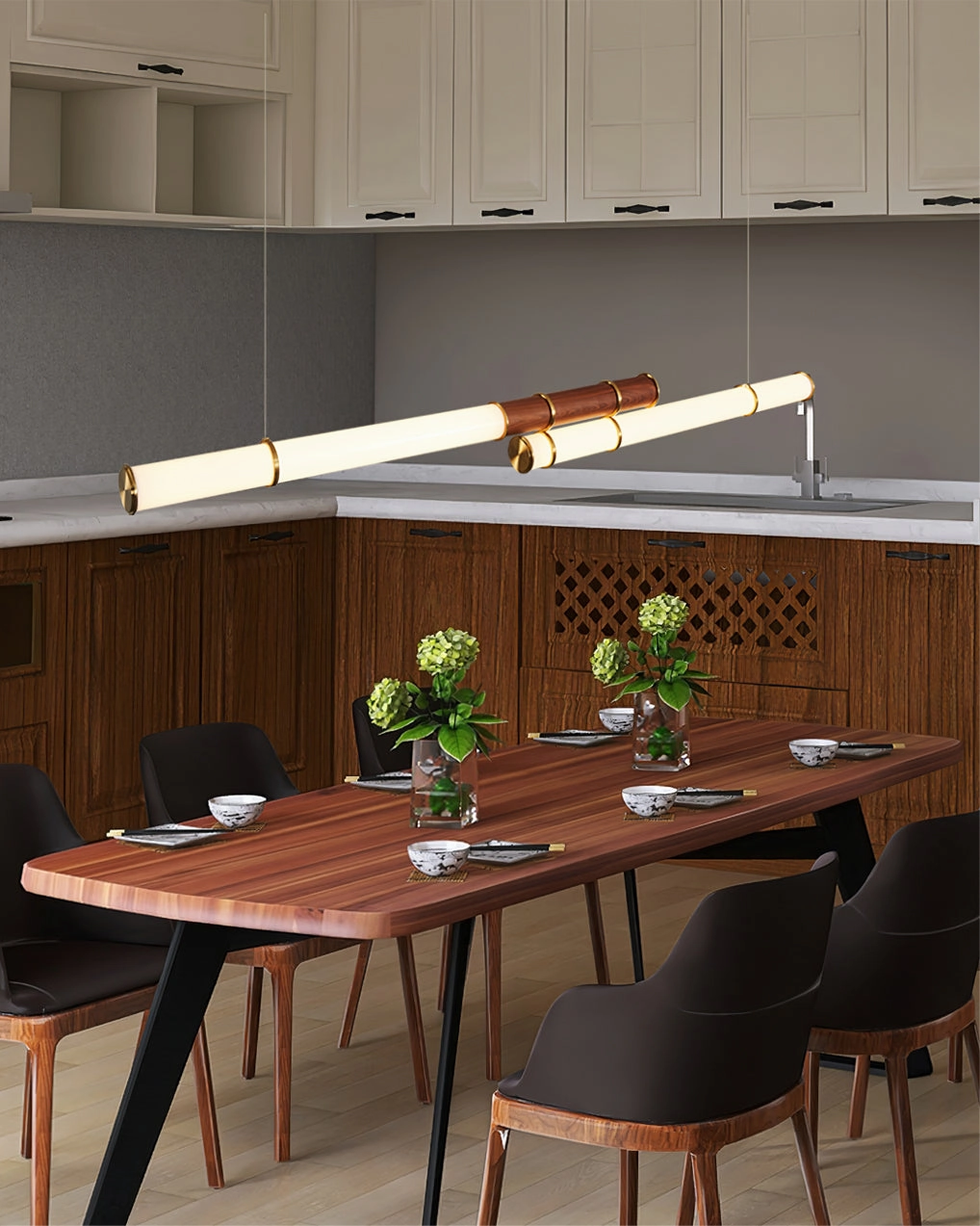 Mini Endless Double Chandelier