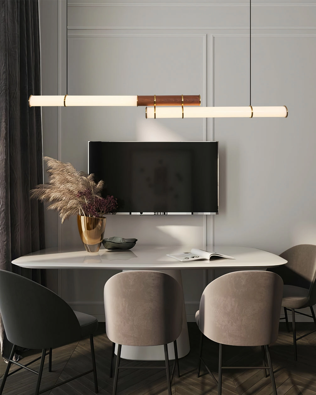 Mini Endless Double Chandelier
