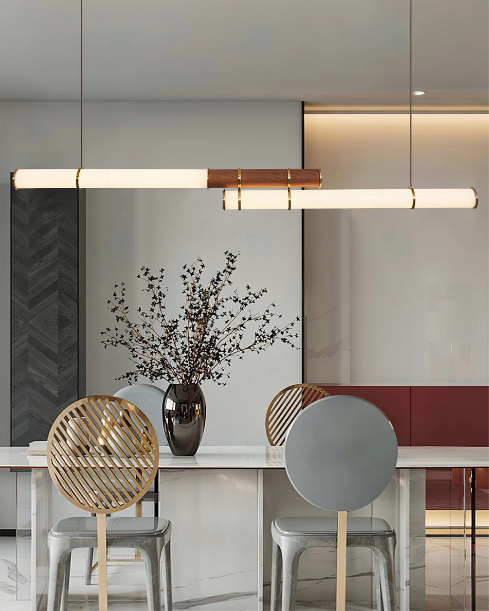 Mini Endless Double Chandelier
