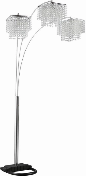 Miriam Crystal Drop Shade Floor Lamp Chrome mini decorative bulb